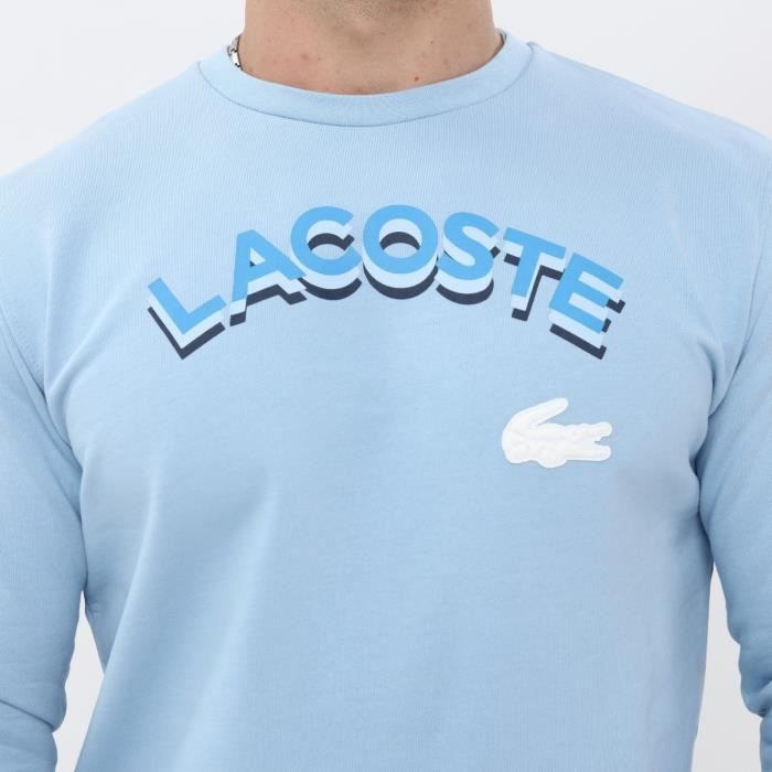 Sweat lacoste bleu outlet ciel