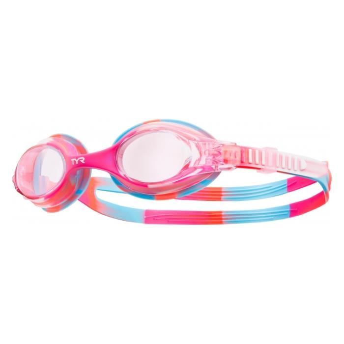 TYR Lunettes De Natation – Verre Fumé/noir – Large Champ – Joints Silicone Duratit – Ponts Nasaux Amovibles