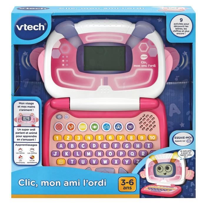 Ordinateur enfant VTECH Ordi-tablette P'tit Genius Touch mauve