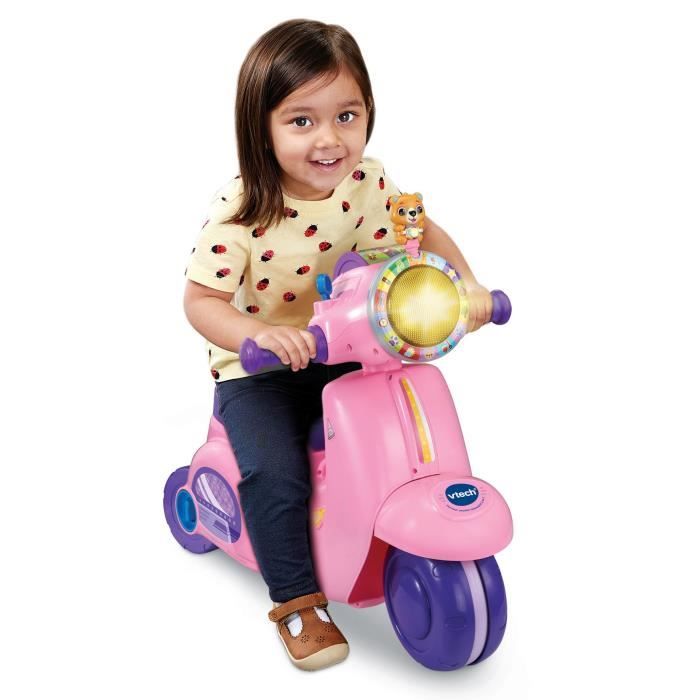 VTECH PORTEUR SCOOTER INTERACTIF EN ROSE Cdiscount Jeux Jouets