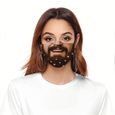 1 PC bouche pour la protection contre la poussière masque facial masque drôle masque d'impression de noël j1224-3