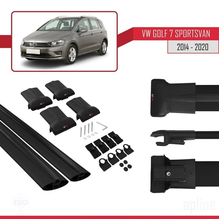 Barres de toit Acier pour Vw Golf 7 - 5 Portes - de 2012 à 2020 - Cdiscount  Auto