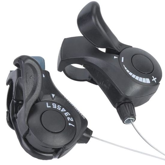 Paire De Leviers De Vitesse De Vélo HSTWODE 21 Vitesses – Gauche Et Droite Avec Câbles, Compatible VTT, Pliable Et Route