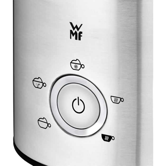 WMF Lono Glas Mousseur à Lait Électrique 650W - Mousse Chaude Et Froide, Chocolat Chaud, Verre Transparent