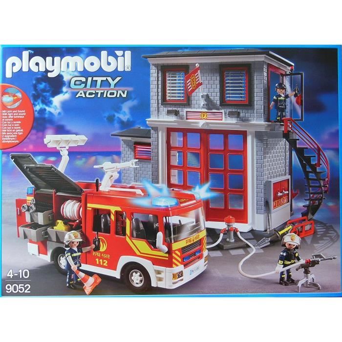Playmobil 9052 city action store fire station super set