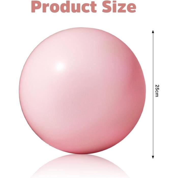 Lot De 3 Ballons Pilates SENLINLIN – 25 Cm, Antidérapants, En Rose/violet/vert, Avec Tube De Gonflage, Pour Yoga Et Fitness