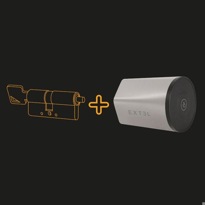 Kit Serrure Connectée Extel Lock + cylindre 40/40 mm + clavier sans fil ...