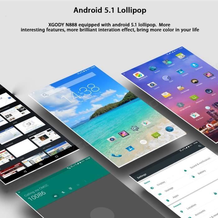 10,1 pouces tablette tactile 4Go + 64Go double3