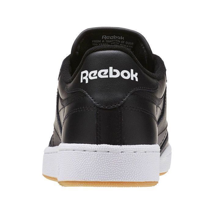 Basket Reebok CLUB C 85 Homme Noir ZZYSH Cuir Plat