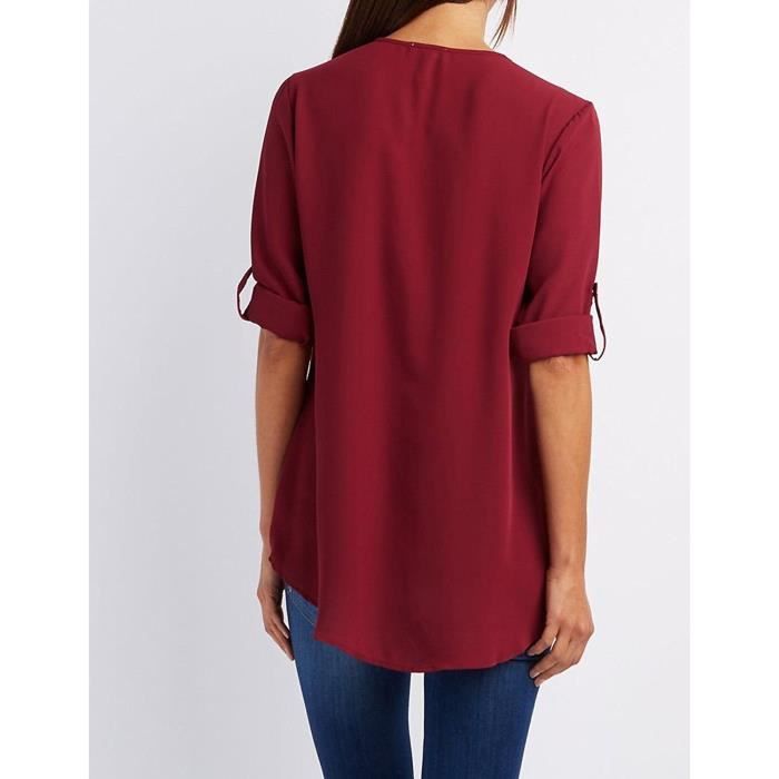 Chemisier clearance zippé femme