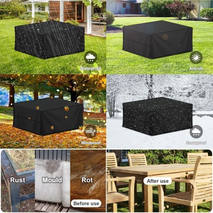 Breeze-Stootrel Housse Salon de Jardin imperméable Housse de Protection