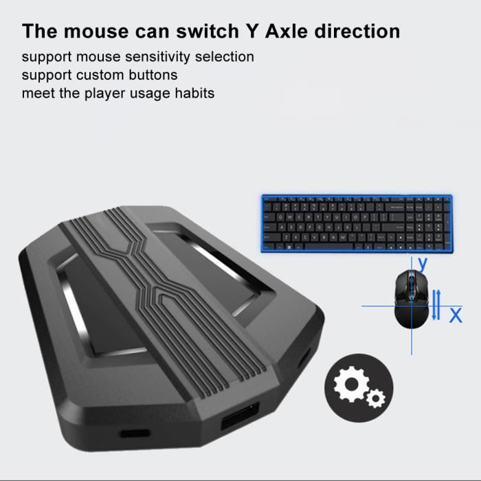 Convertisseur de souris/clavier pour PS4/PS3/Xbox One/Xbox360