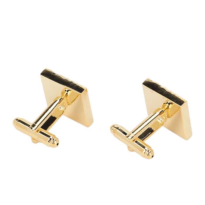 Gemelolandia | Boutons De Manchette De Chemise Ancre Bateau Doré 15mm Boutons De Manchette Originaux Pour Chemises | Pour Hommes Et Enfants | Cadeaux Pour Mariage, Communions, Baptêmes Et Autres