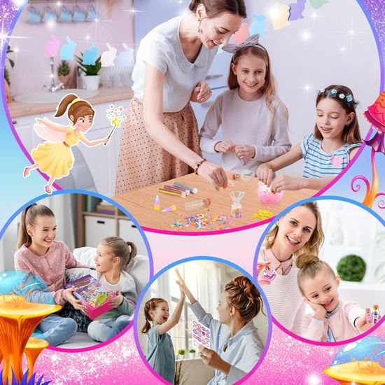 Coffret Potion Magique Fullove – Set De Bricolage Pour Fille 6-12 Ans, Avec Bouteilles, Pigments, Paillettes, Baguette – Cadeau Créatif Et Manuel