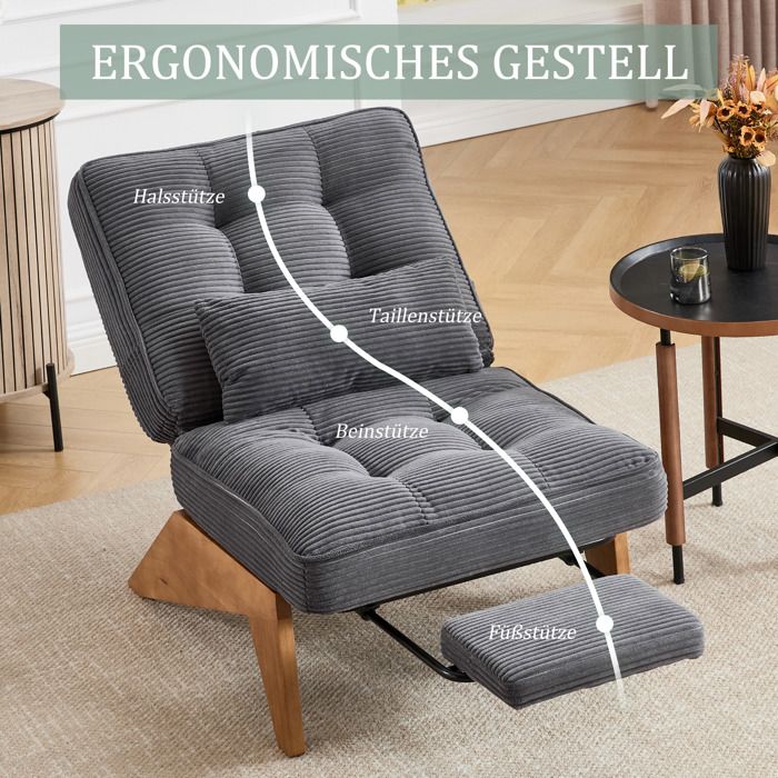 Chaise en tissu rouge foncé avec structure dorée - Key