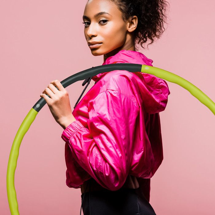Weighted Hula Hoop Pour Débutants,Massage Hula Hoop Fitness Avec Doux Mousse Enveloppé Acier