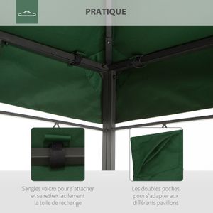 Toit de rechange pour tonnelle 3x4 Toit de rechange pour tonnelle 3x4