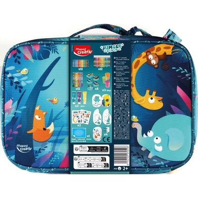 KINSPORY Mallette Dessin Enfant 86 Pièces – Coffret Art Complet Avec Crayons, Pastels, Aquarelle – Cadeau Créatif Pour Filles Et Garçons 4-12 Ans