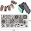 Dessin Animé Mignon Animal Nail Art Estampage Modèle Fleur