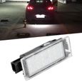 Lampe de plaque d'immatriculation de la voiture LED 2pcs pour Renault / Twingo / Clio / Megane / Lagane-0