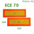 ECE 70 2 x panneaux de signalisation camion PTAC 565 x 132 mm réfléchissants-0