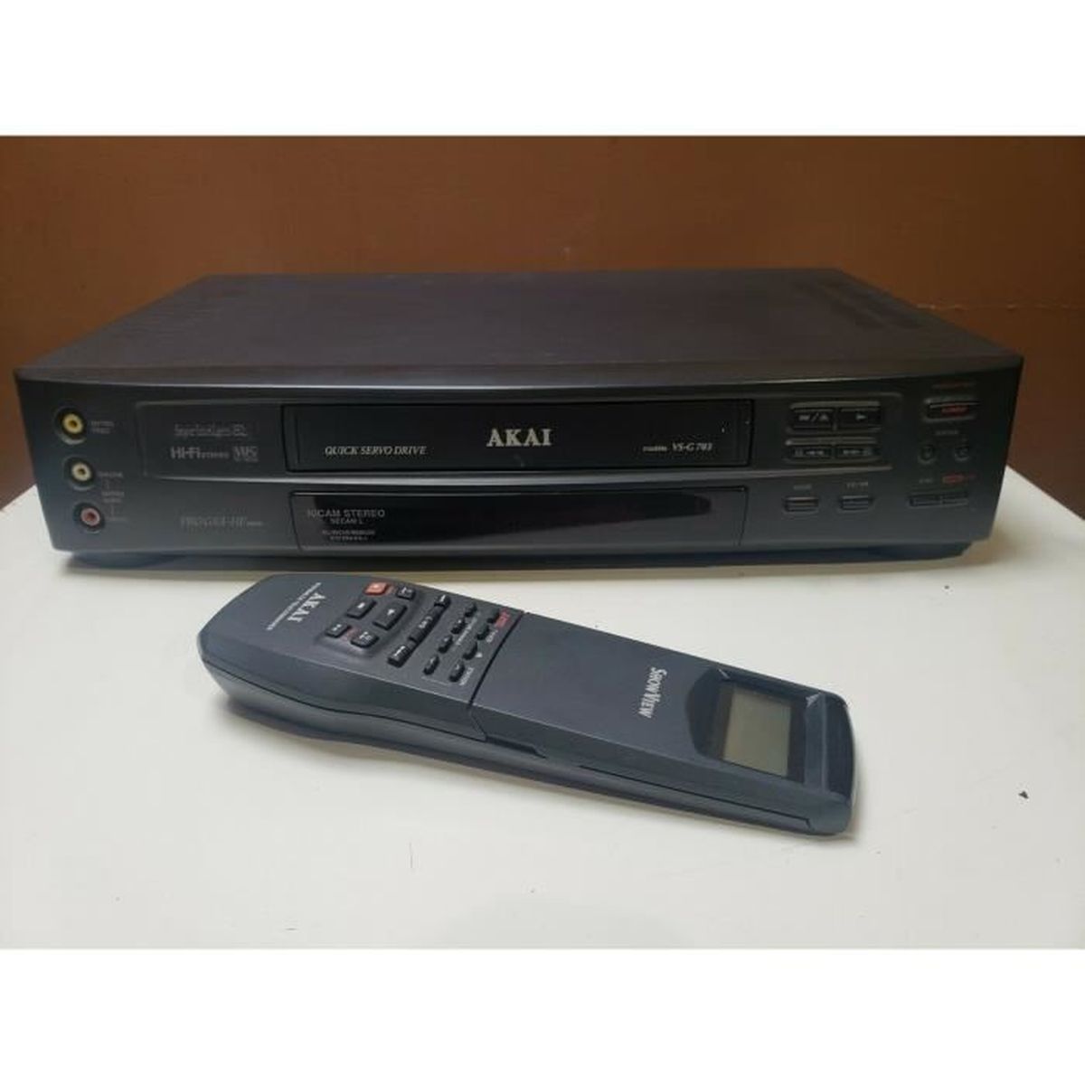 AKAI VS-J703 Magnétoscope VHS avec télécommande 