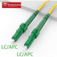 Câble de fibre optique LC/APC vers LC/APC,OS2 Simplex Singlemode 9/125µm LSZH,FTTH câble de réseau Jaune - RamboCables