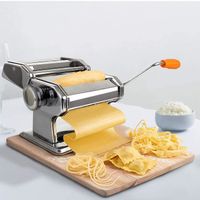 MACHINE A PATES MUNUELLE ET À RAVIOLIS Huansee@Machine à Pâtes Laminoir à Pâtes en Acier Inoxydable pour Tagliatelle/Spaghettis/Lasa
