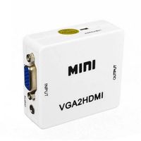 Convertiseur adaptateur VGA vers HDMI; support 1080P avec cable audio