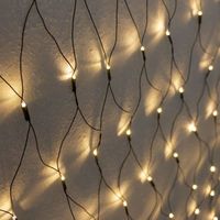 Reseau de lumiere 320 LED Blanc chaud 3x1,5m Eclairage pour exterieur et interieur Decoration de jardin lampe Guirlande Lumin