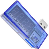 CableMarkt - Voltmètre port USB avec écran LCD à 4 chiffres DW-0887