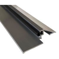 Seuil de porte PMR (Norme Handicap) aluminium avec joint et découpe d'angles (Brut, 730mm) - HOMEWELL