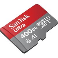 SANDISK Carte mémoire flash Ultra - Adaptateur microSDXC vers SD - 400 Go - A1 - UHS Class 1 - Class10 microSDXC UHS-I