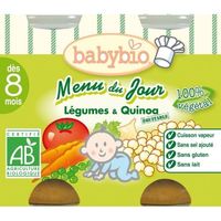 Petit Pot Bébé Bonne Nuit Légumes Quinoa - Bio - 2x200g - Dès 8 mois - Babybio