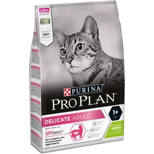 CROQUETTES Purina Proplan Delicate OptiRenal Chat Adulte Agneau Croquettes 3kg