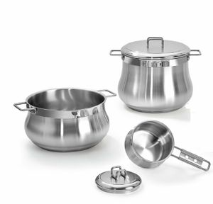 Pentola Bonita Da 18 Cm In Acciaio Inox, Fondo Termoradiante E Manico Lungo – Adatta A Tutti I Piani Cottura