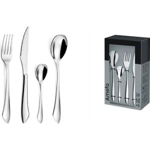 Ménagère 24 pièces en inox 18/10 - Moderno - Amefa