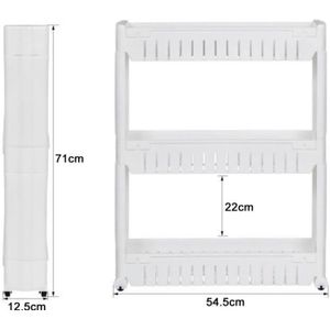 Desserte De Cuisine Etagere Meuble Chariot De Niche Rangement