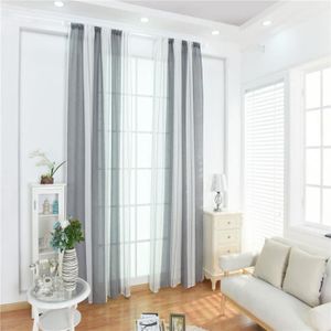 Rideaux Rayure Gris Et Blanc