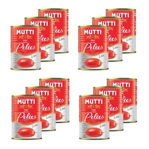 SAUCE PÂTE ET RIZ Mutti - Lot 12x Tomates pelées - Boîte 400g