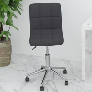 CHAISE DE BUREAU Chaise pivotante de bureau Plus Moderne - Gris - Tissu - réglable en hauteur - roulettes pivotantes