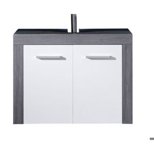 Meuble Vasque Gris Achat Vente Pas Cher