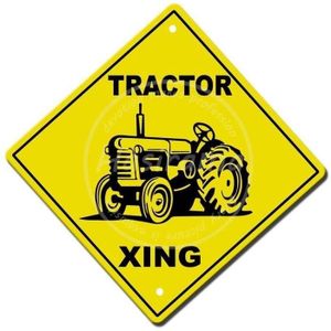 garage mariage café maison Tracteur Xing Plaque murale rétro en aluminium pour bar