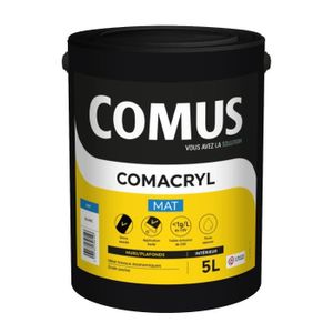 PEINTURE - VERNIS COMACRYL MAT 5L - Peinture de finition mat - COMUS
