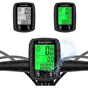 COMPTEUR POUR CYCLE Compteur de Vitesse, Odomètre de vélo sans Fil, Compteur de vélo avec 19 Fonctions Affichage LCD étanche pour vélo de route VTT