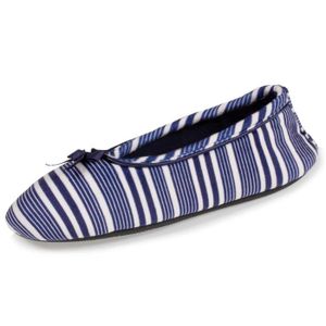 CHAUSSON - PANTOUFLE Isotoner Chaussons  rayures femme