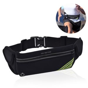 InnoTi Ceinture Running Homme et Femme - Sac Banane Sport Étanche en  Néoprène - Ceinture Sport Porte Téléphone Running, Trail, Jogging - Ceinture  de Course à Pied Réfléchissante et Réglable (NOIR) 