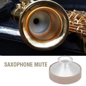 Sourdine Pour Saxophone Alto - Réducteur De Bruit En ABS | Léger Et Portable | Pour Pratique Silencieuse - Argenté