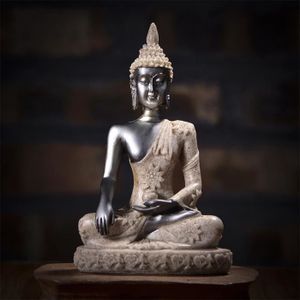 STATUE - STATUETTE VINGVO Artisanat de Bouddha Statue de bouddha assi