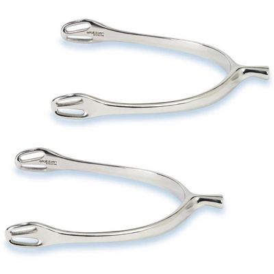 Éperons équitation PRO IRON GEAR – Noirs Avec Cristal, à Molette, Légers, Neufs